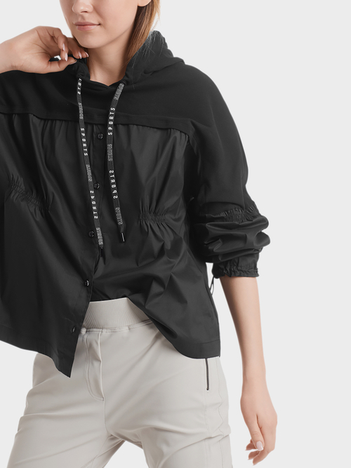 Sweatshirt in mixed materials