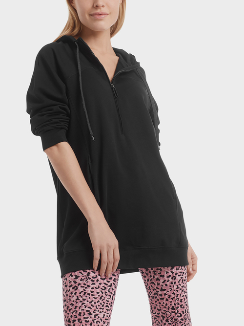 Langes Kapuzen-Sweatshirt