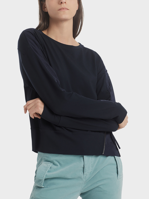 Sweatshirt mit Reißverschluss-Detail