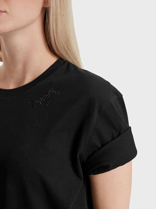 Shirt mit Glitzersteinchen