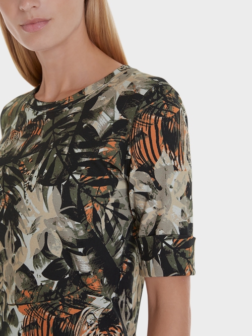 Katoenen shirt met junglemotief