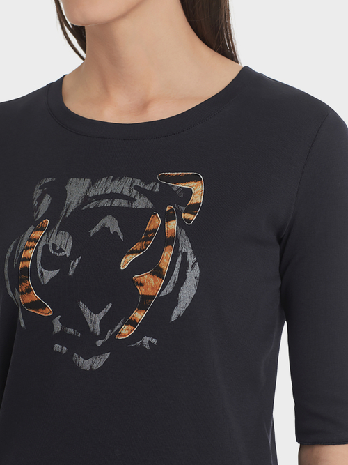 Tee-shirt avec tête de tigre