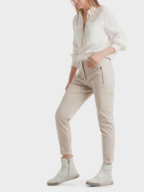 Blouse met zijde