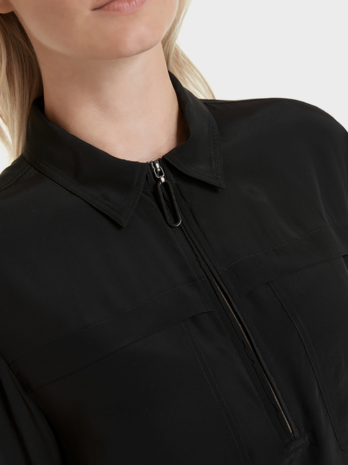 Bluse mit Seide