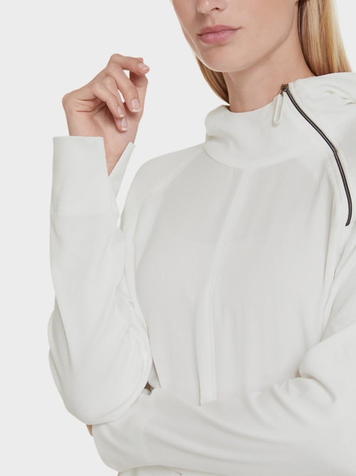 Blouseshirt met capuchon