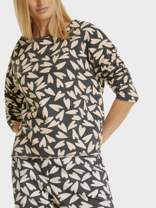 Sweatshirt mit Herz-Print