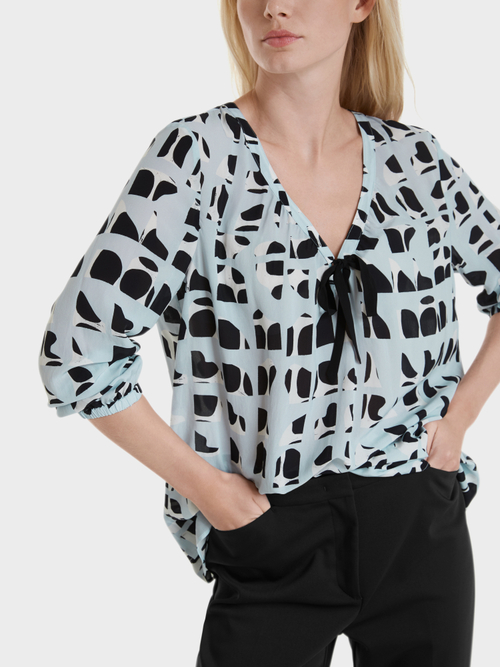 Print-Bluse aus Viskose