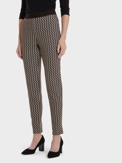 Stretchhose mit Leopardenmuster