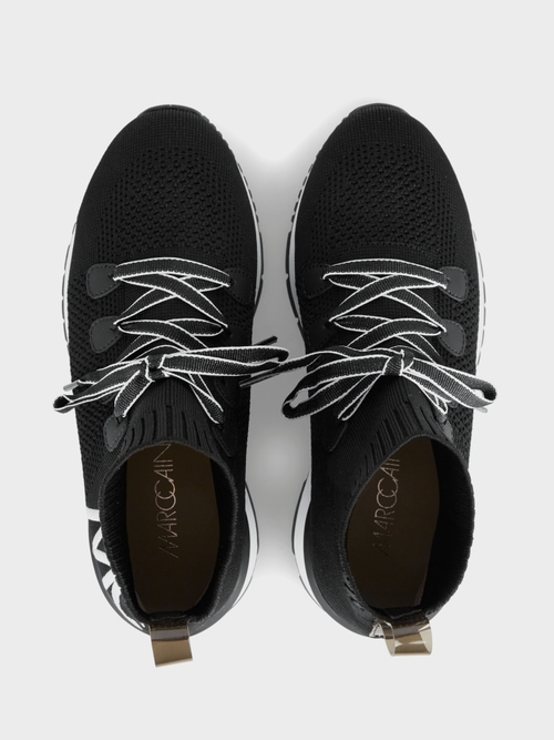 Strick-Sneaker mit Logo
