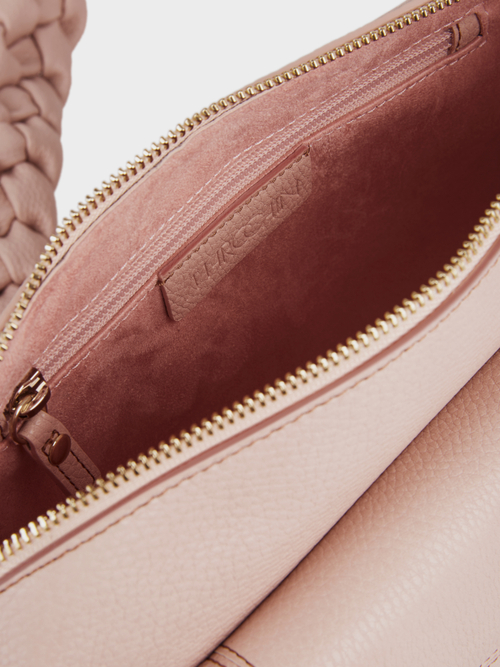 Schultertasche mit Flecht-Detail
