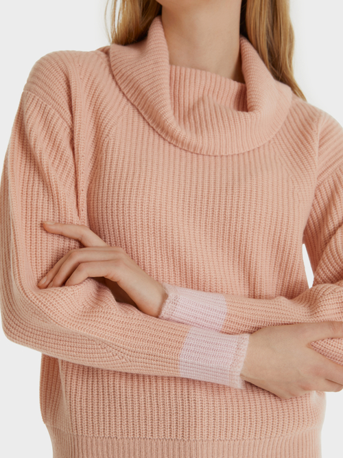 Rollkragenpullover mit Kaschmir