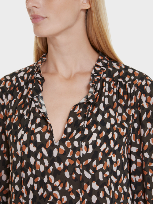 Gemusterte Bluse aus Viskose
