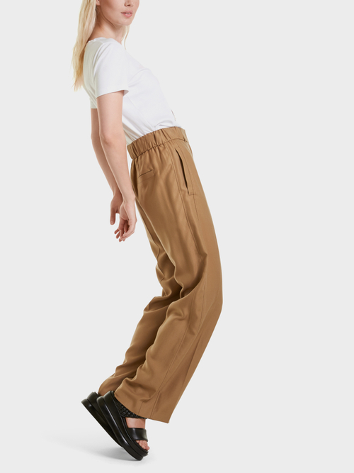 High-Waist-Hose mit weitem Bein