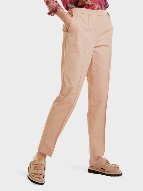 Baumwoll-Stretchhose mit Biesen