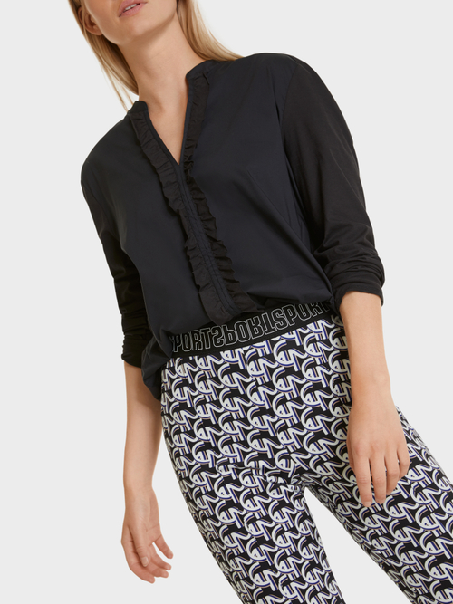Bluse mit Mini-Rüschen