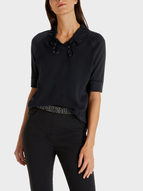 Blusenshirt aus Materialmix