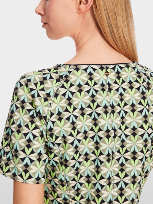 Figure-hugging scuba jersey dress