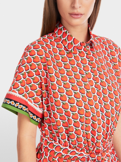 Wide organic cotton shirt dress