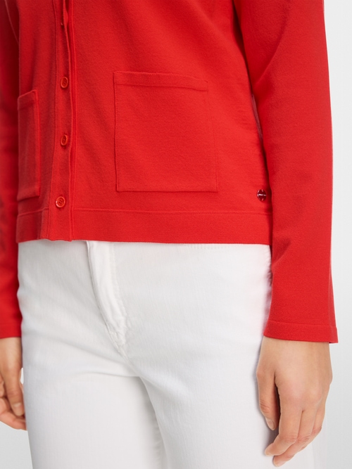 Plain cardigan "Rethink Together"