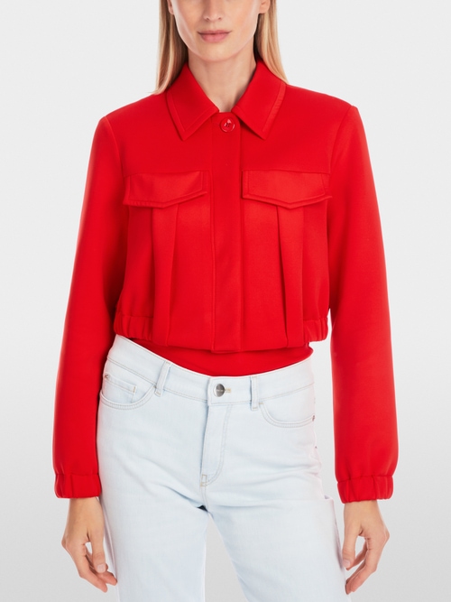 Short Jacket in Scuba Jersey