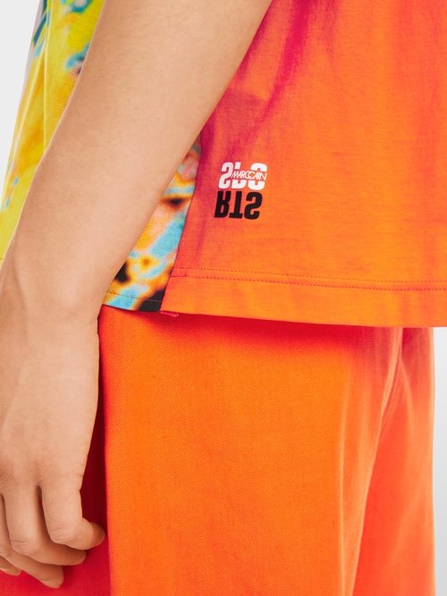 Bedruckte Kurzarm-Bluse