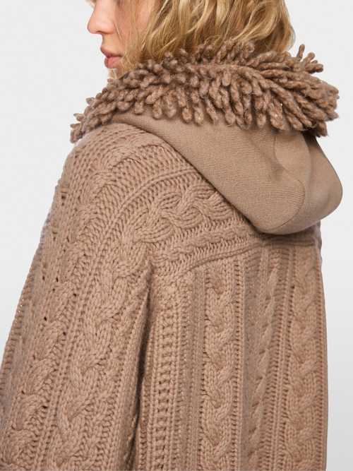 Knitted in Germany cable-knit jumper