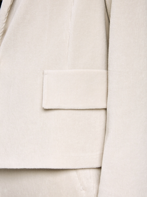 Cord blazer in cotton blend