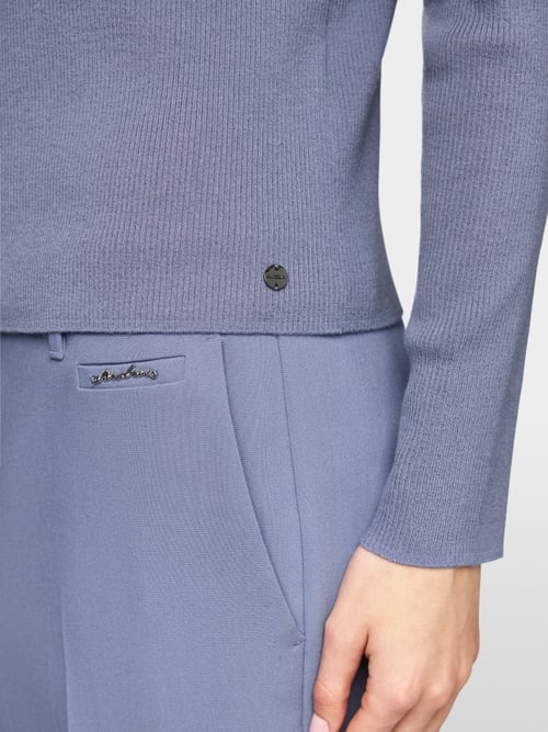 Dünner Cardigan aus Rippstrick