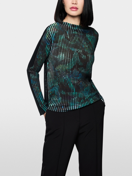 Knitted in Germany Plissierter Pullover
