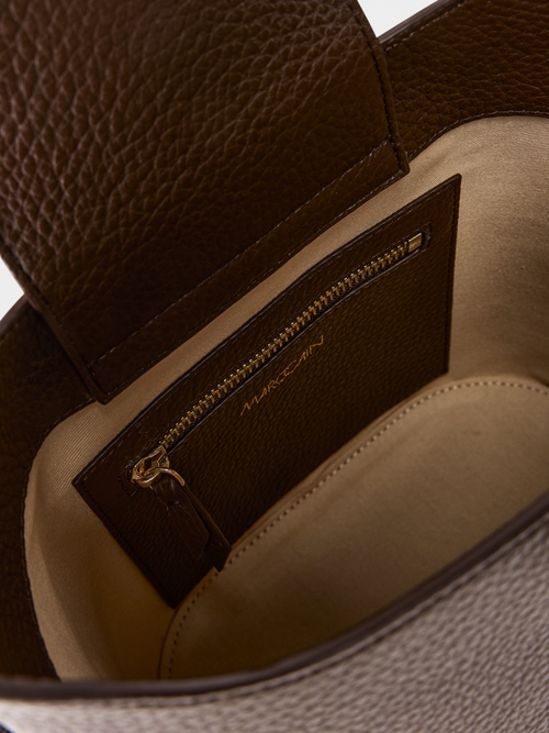 Faux leather handbag