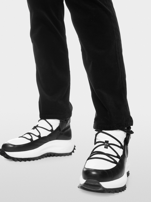 SIENA slim fit velvet pull-on trousers