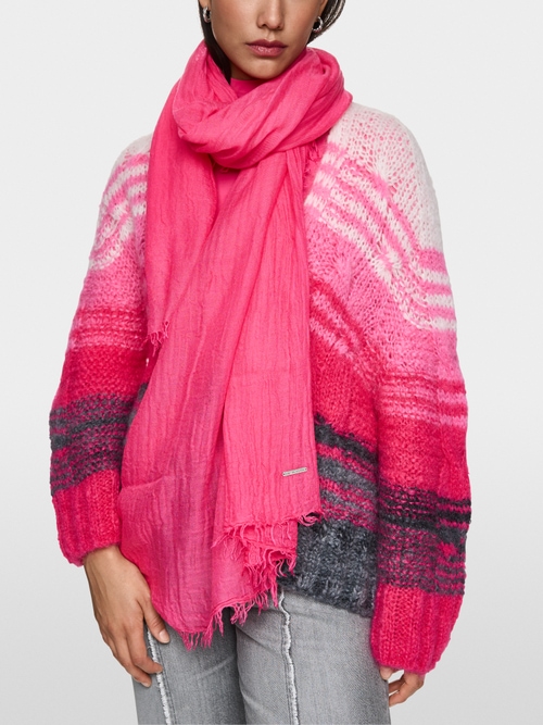 Leichter Schal in Knitter-Optik