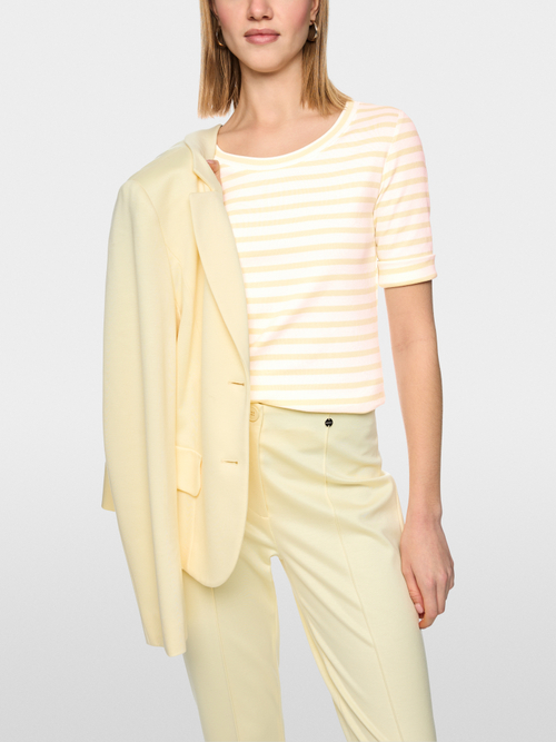 Striped T-shirt made of cotton rib