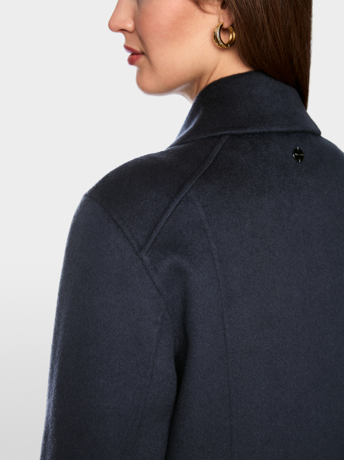 Elegant wool jacket in the biker style