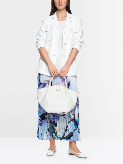 Caban jacket with belt