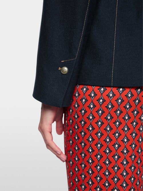 Denim-look blazer