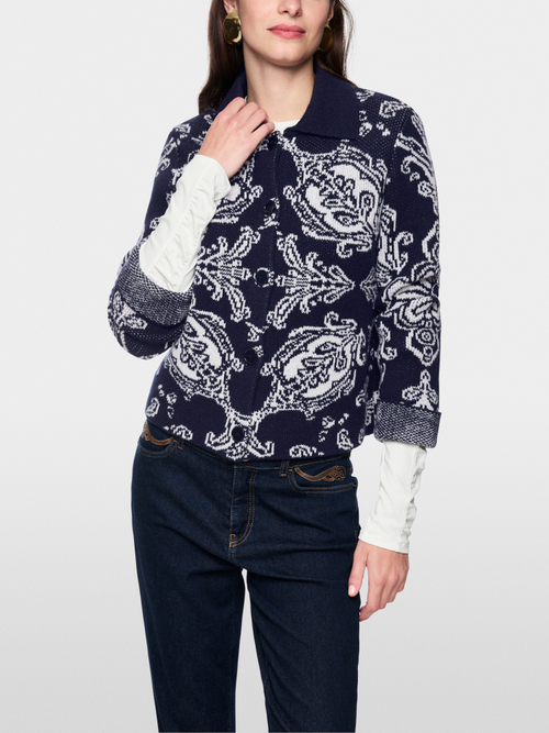 Jacquard cardigan ‘Rethink Together’