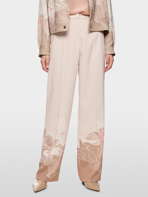 WUKARI wide high waist fabric trousers