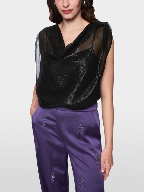 Transparent top with underskirt