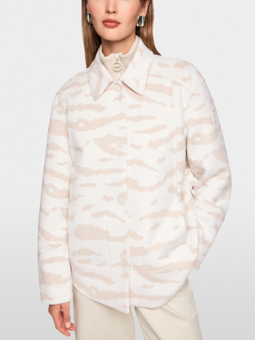 Hemdjacke mit Animal Print