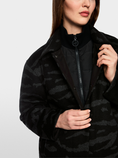 Hemdjacke mit Animal Print