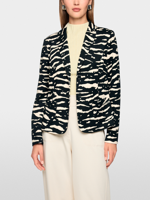 Blazer with animal print