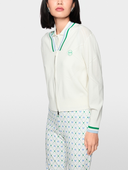Openwork cardigan