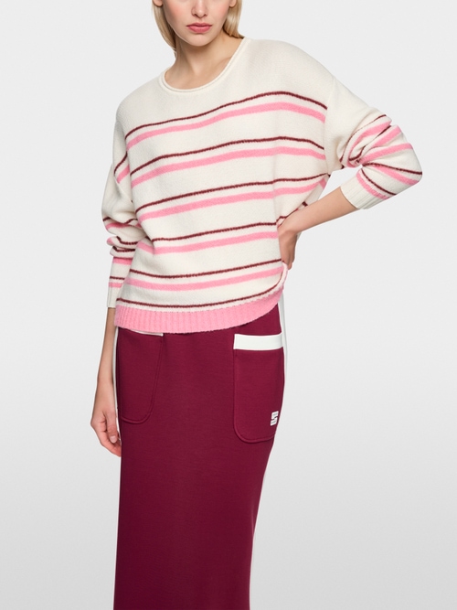 ‘Knitted in Germany’ striped jumper