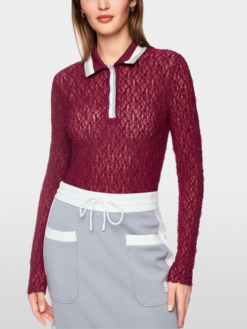 Polo shirt with lace