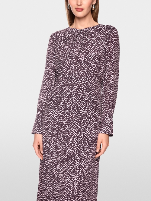 Maxi dress with polka dot print