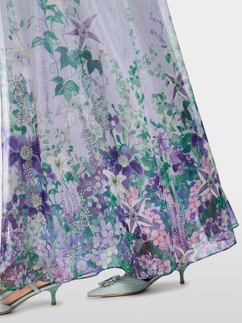 Neckholderkleid mit Flower-Print