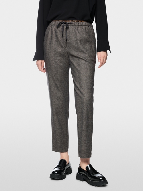 RHODOS relaxed fit pull-on trousers