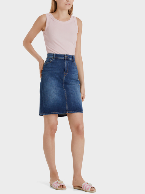 Tank Top aus Ripp-Jersey