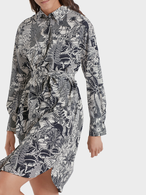 Hemdblusenkleid aus Baumwolle